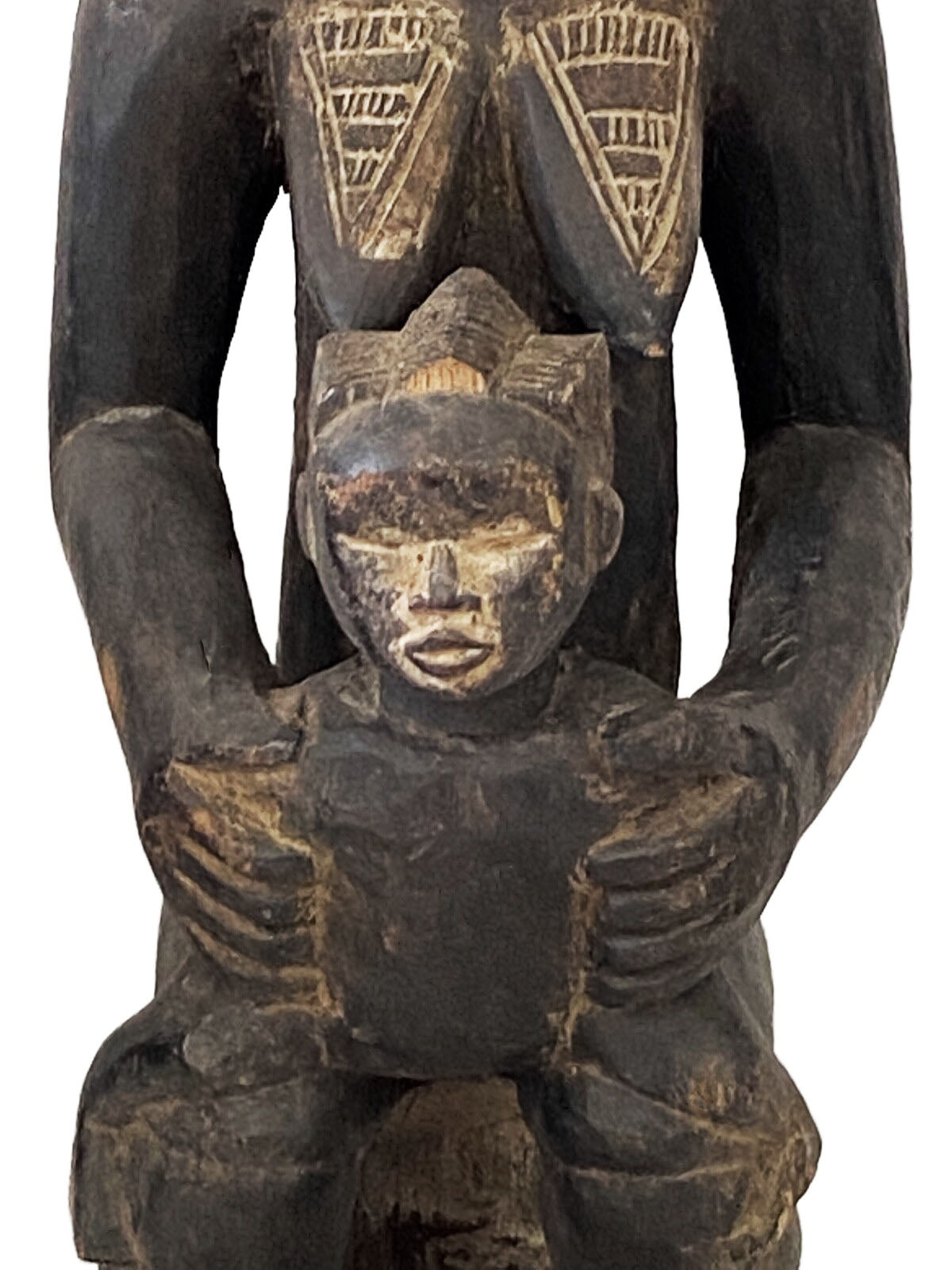 #3525 Baule Old Maternity Figure Cote D'ivoire Africa 18.5" H
