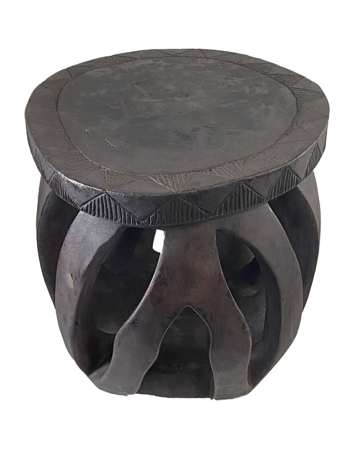 #3747 African  Baga LG Stool /Table Guinea-Bissau  14" H by 17.25"W