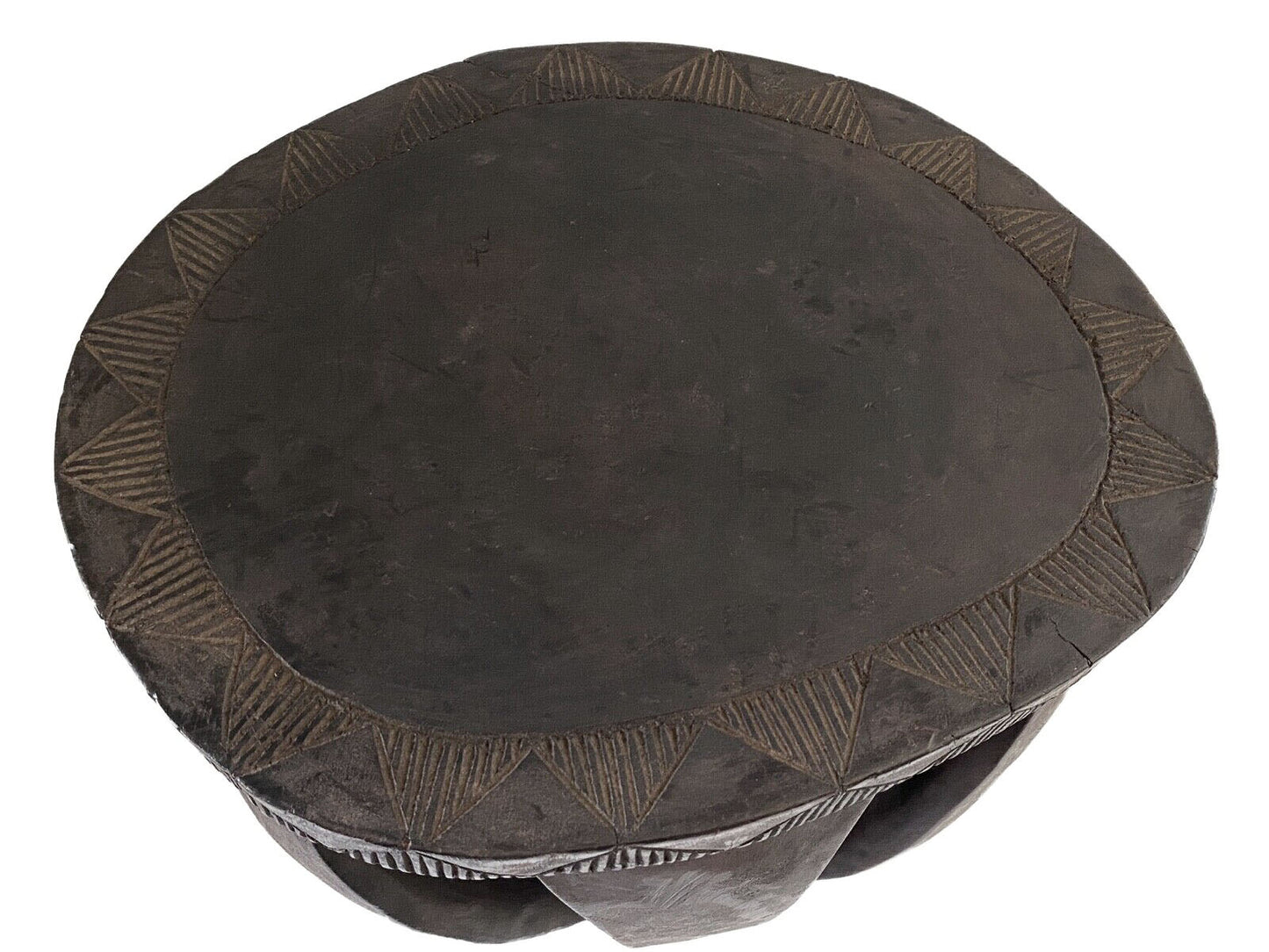 #3747 African  Baga LG Stool /Table Guinea-Bissau  14" H by 17.25"W
