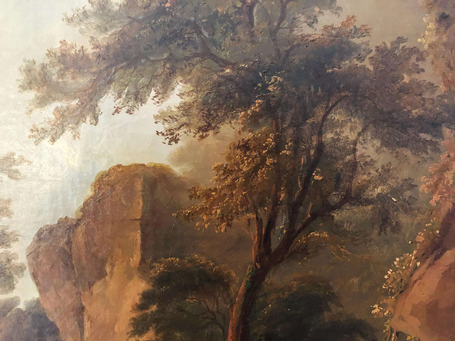 #3878 /17th/18th Century European Oil on Canvas Landscape
