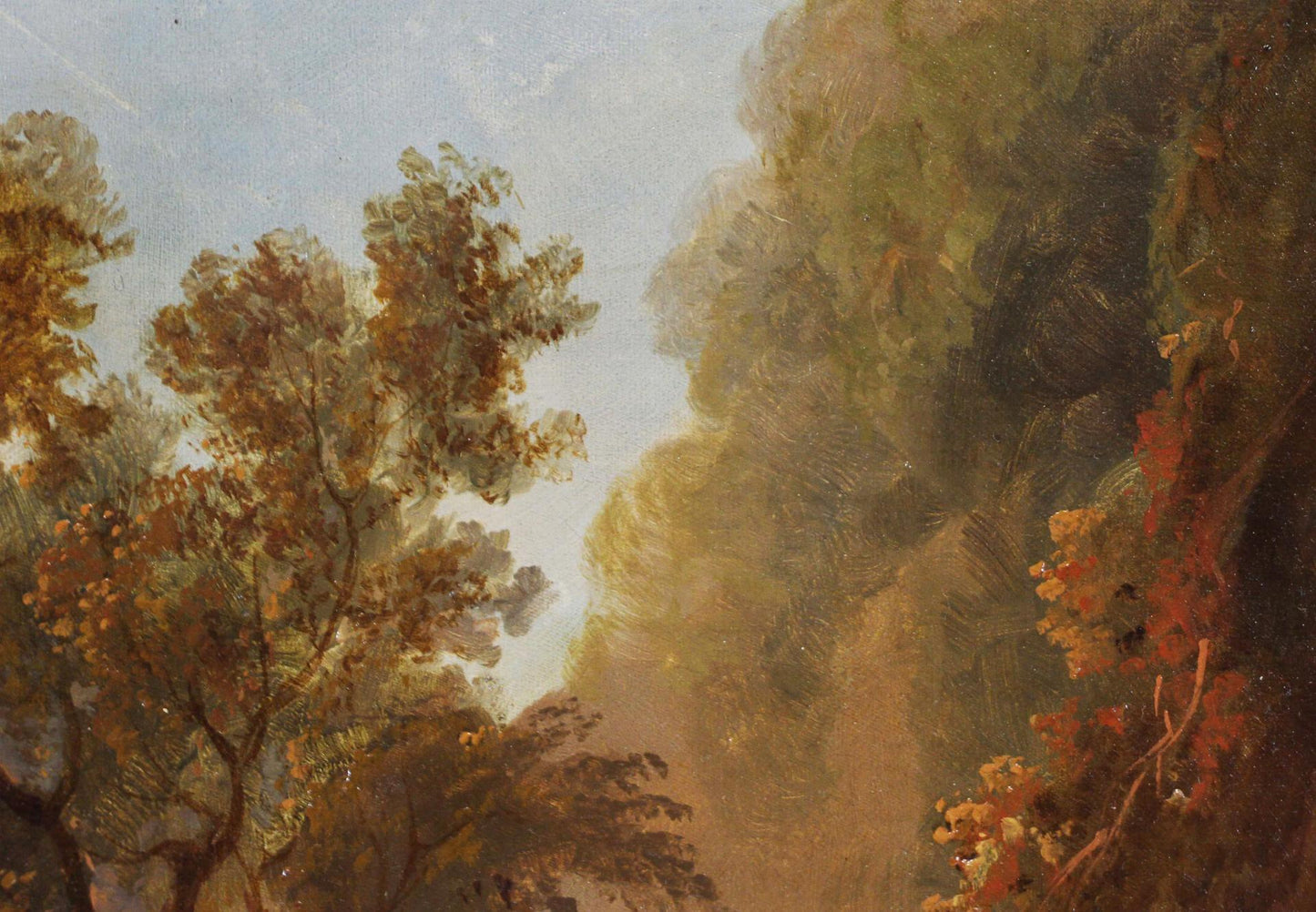 #3878 /17th/18th Century European Oil on Canvas Landscape