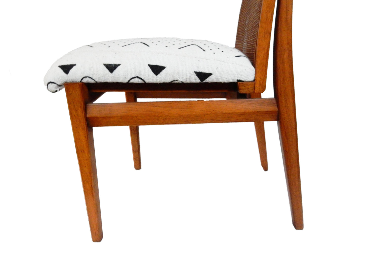 #3581 Mid-Century Chair With Mud Cloth
