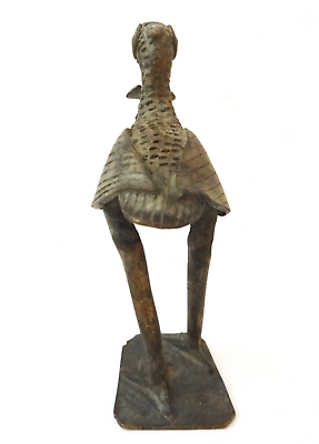 #815 Bronze AfricanTribal/ Ashanti Akan Of a Bird/ Rooster I Coast 6 .5" h