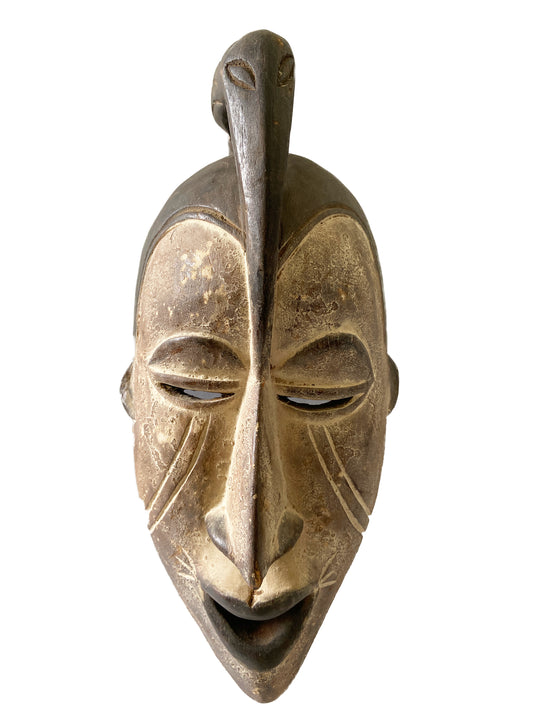 #2071 African Igbo Mask Nigeria 15.5 " H