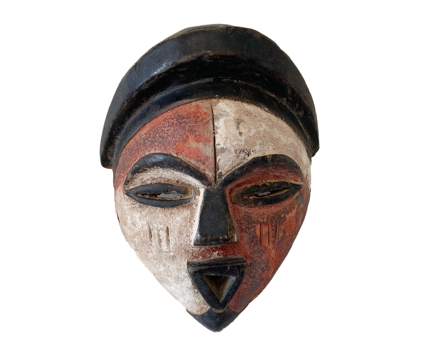 #3518 Tribal African Igbo Passport Mask Nigeria 8" H