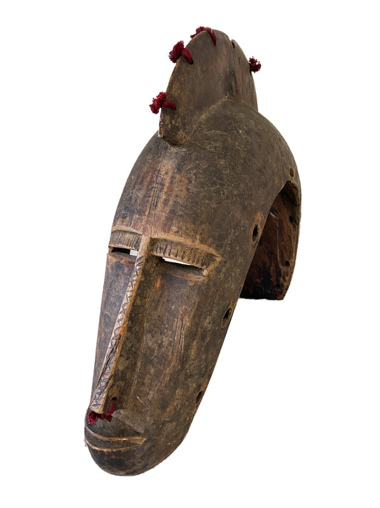 #3234 Superb Old Marka Janus-Faced Mask Mali African mask 15.5" H