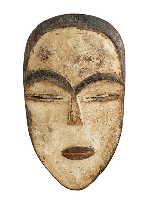 #3454 Superb African Bamileke Passport /Mask Cameroon 7" H