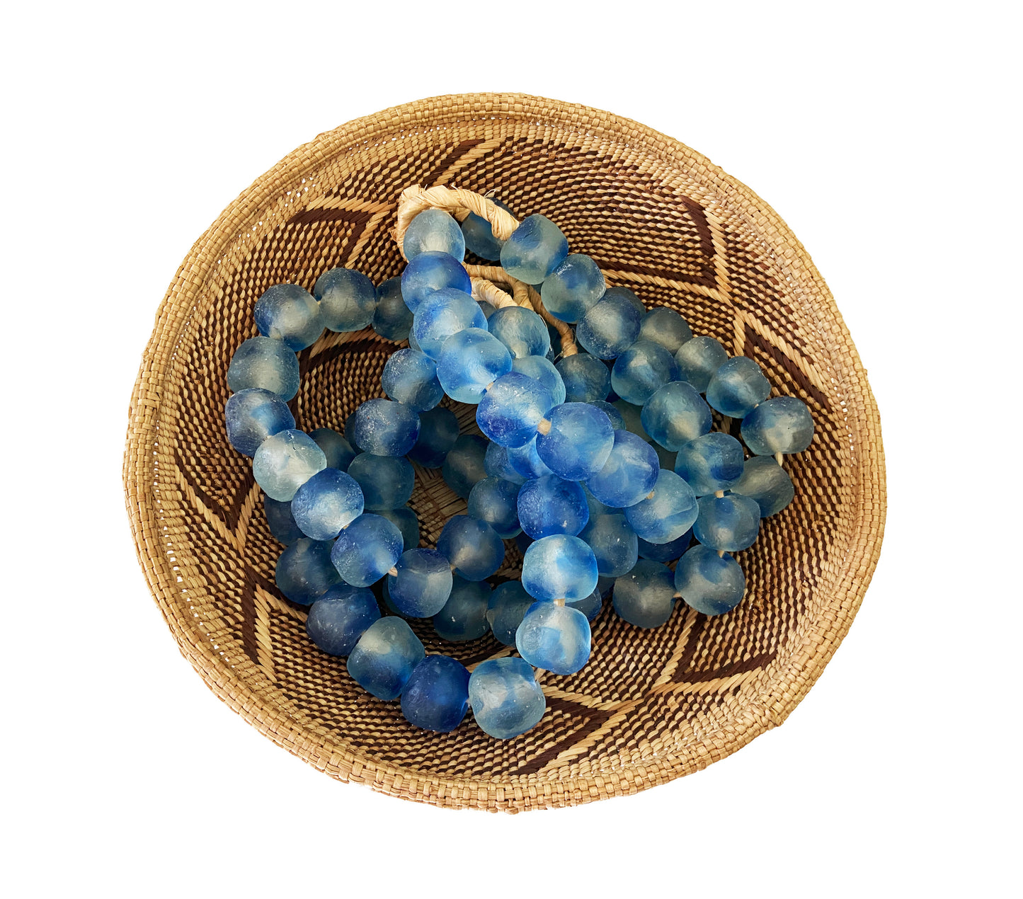 #3339 Lg GlassTrading Beads Necklace 27" H Set of 3