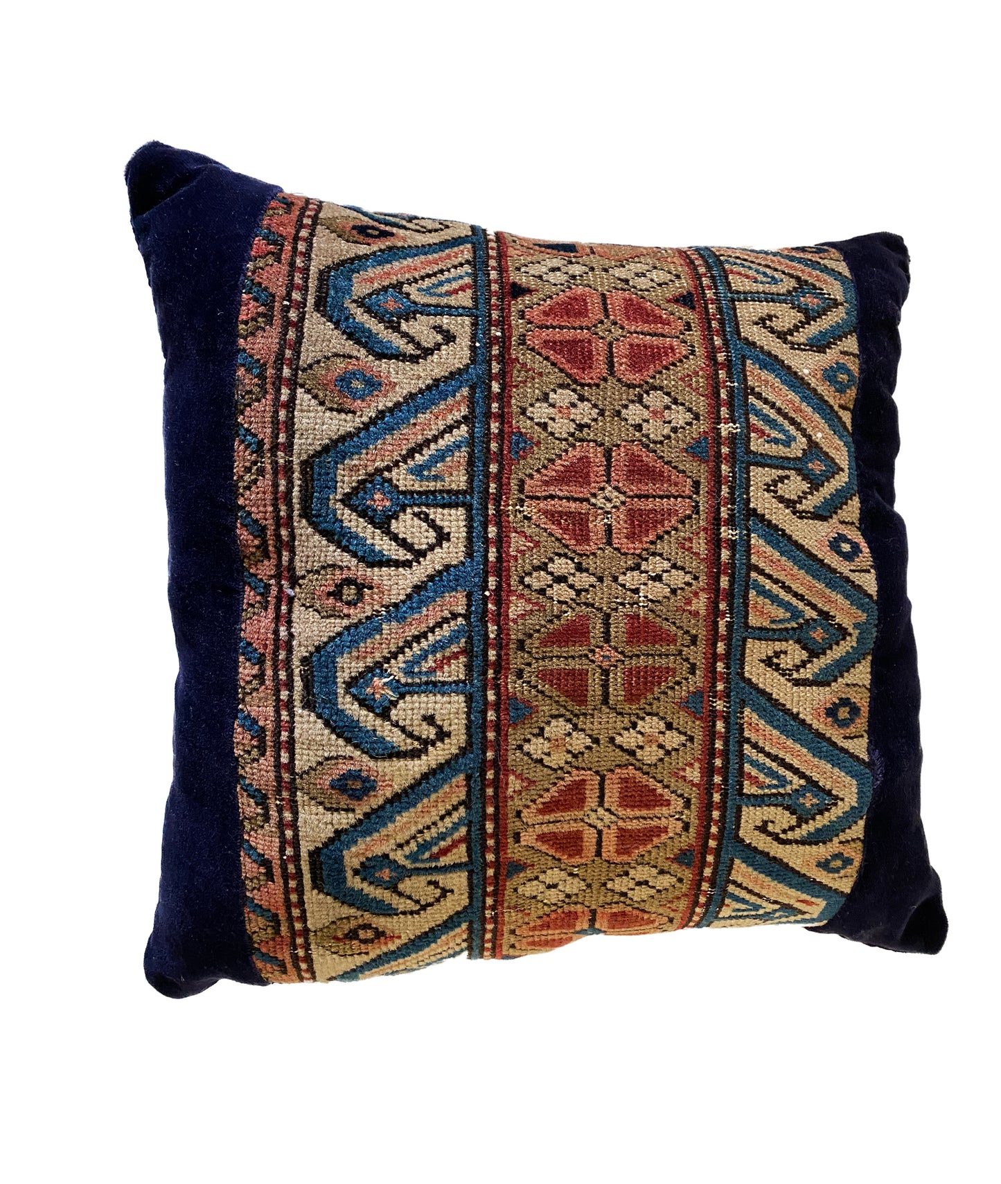 #3481 19th Custom Made Antique Lumbar Malayer Pillow 14.5." w