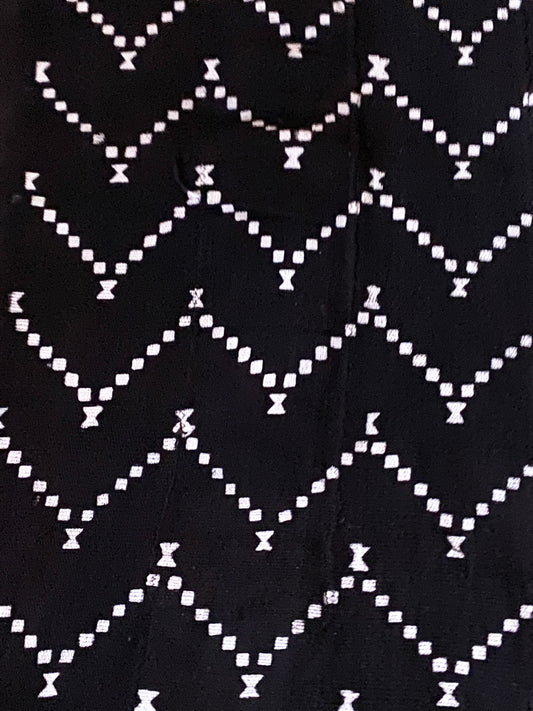 Malian Black & White Mud Cloth Textile #3566