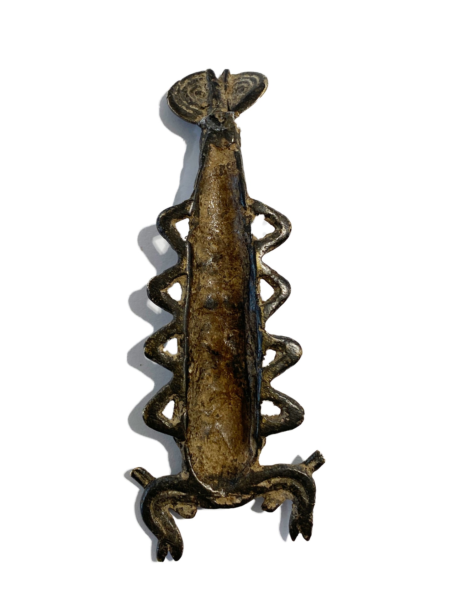 #2208 Wonderful old large Bronze Scorpion from the LOBI peoples of Burkina Faso