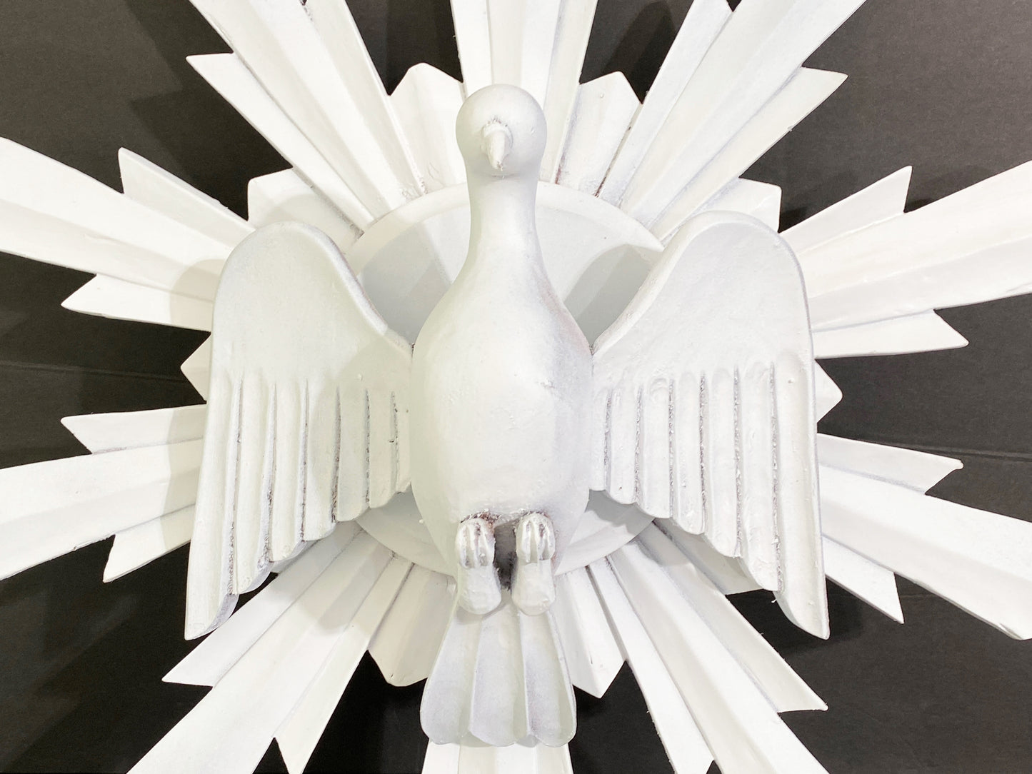 #4317 European Wooden Dove Sunburst the Holy Spirit 20" Diameter