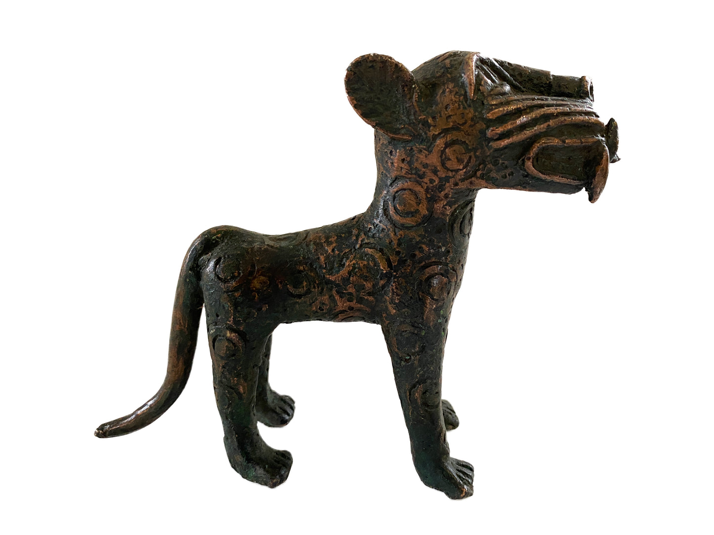 #3312 Superb Benin  Leopard Bronze Nigeria African