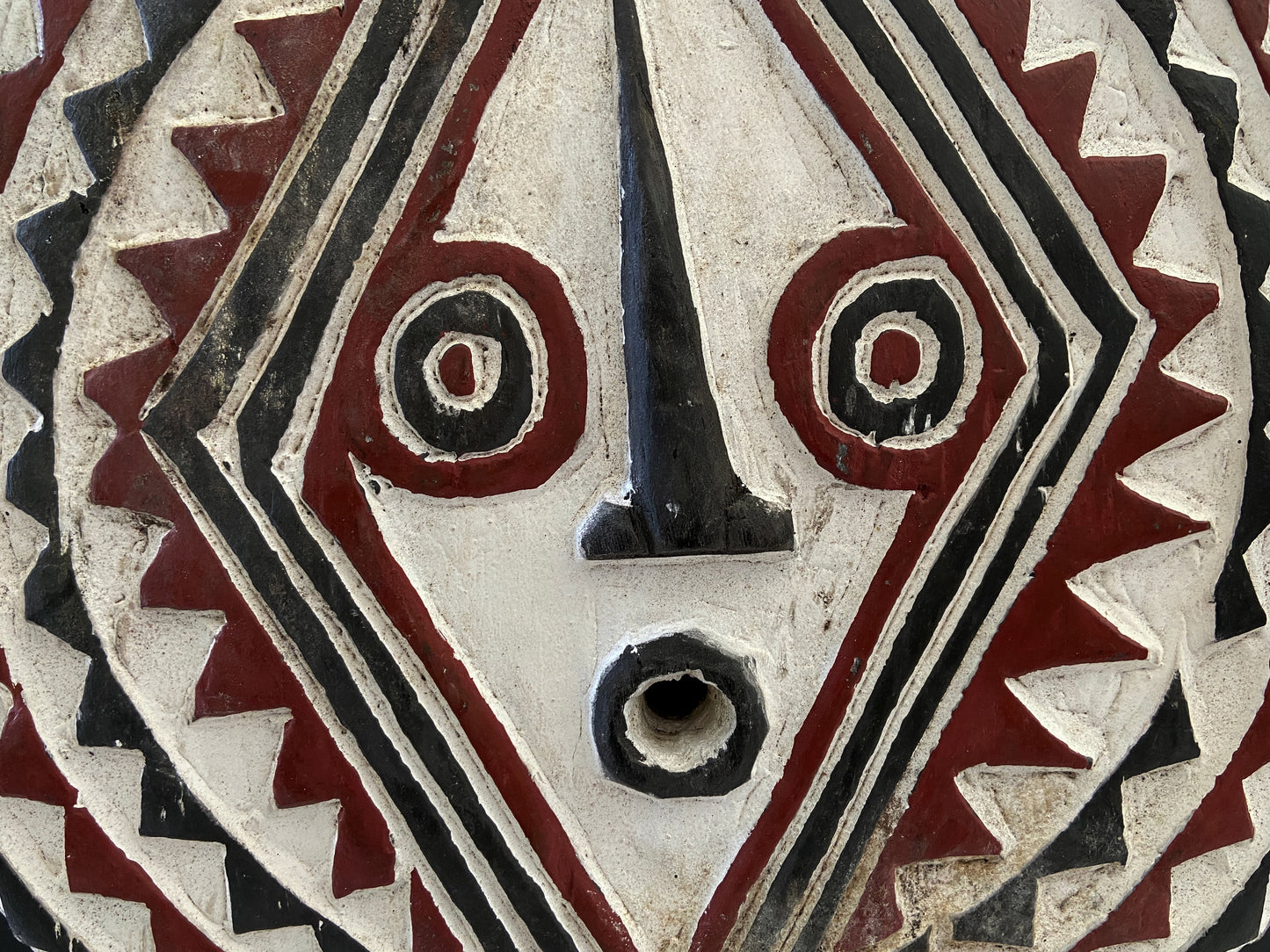 #2284 Bwa Sun Mask Burkina Faso 16.5 " H African Art