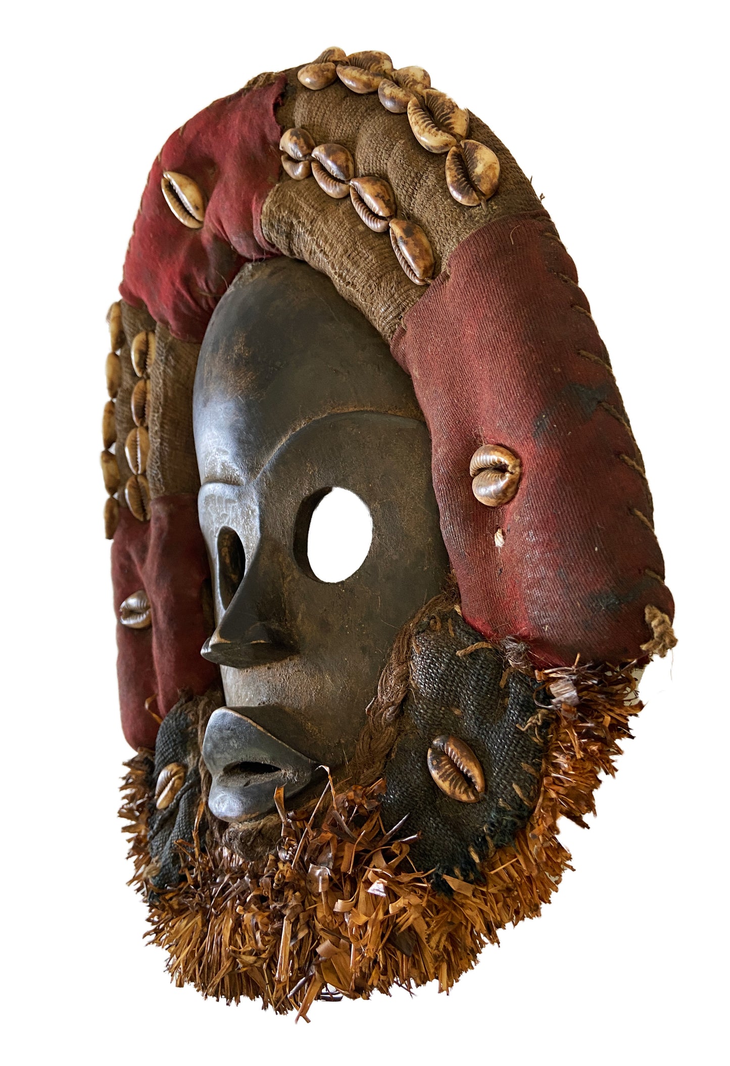 #2122 Ivory Coast Dan Ceremonial Dance Mask 12" h