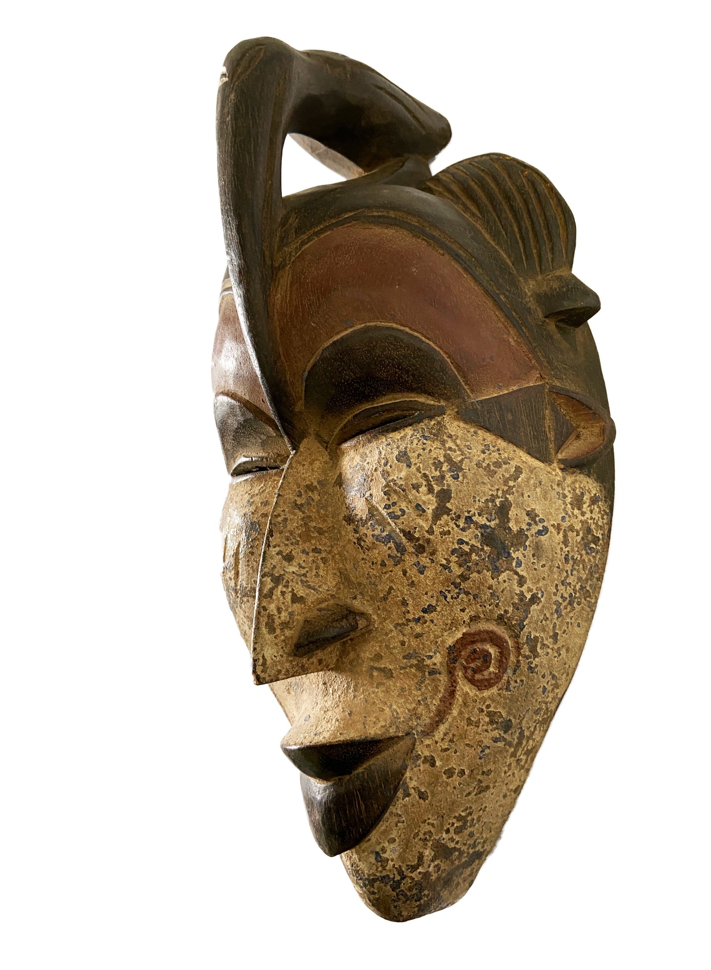 #2062 African Igbo Mask Nigeria 15.5 " H