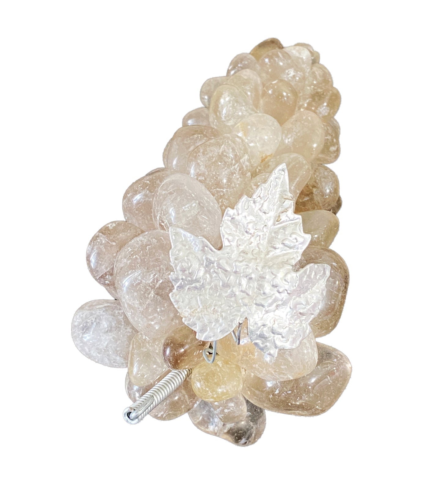 #4334 Large  Vintage Brazilian Crystal Quartz Grape Cluster