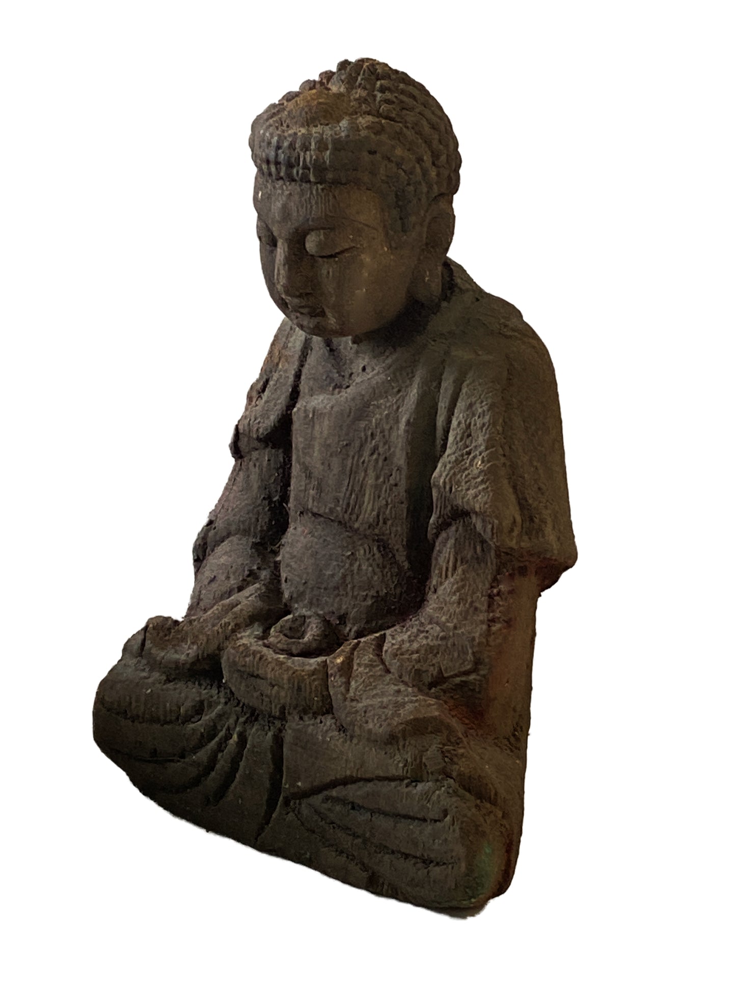 #2231 Superb Wooden Medicine Buddha 9" H