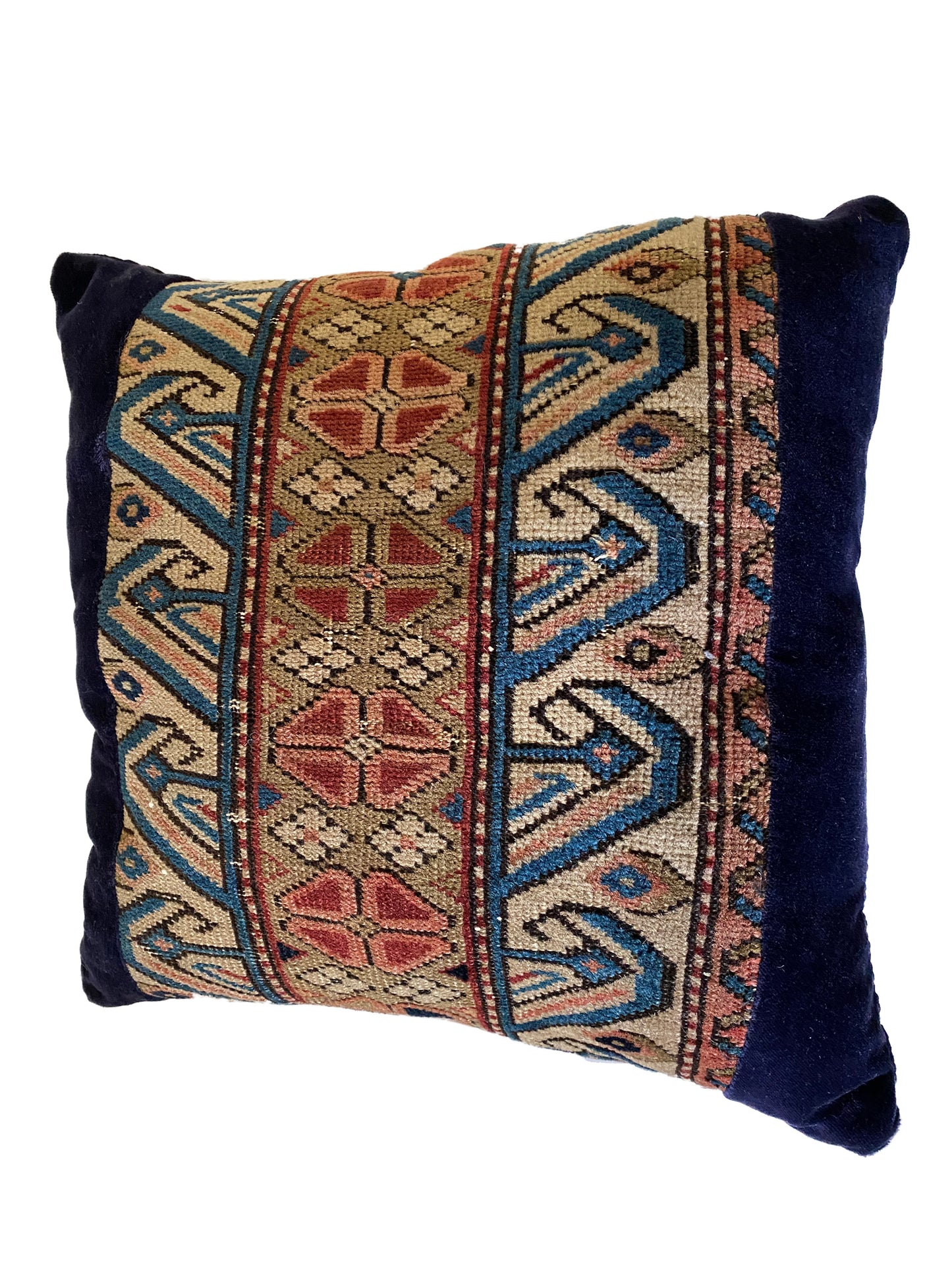 #3481 19th Custom Made Antique Lumbar Malayer Pillow 14.5." w