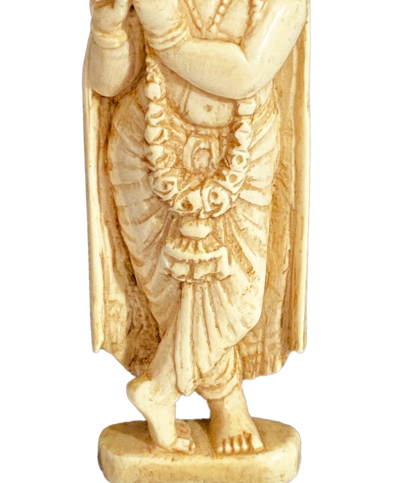 #4246 19th Century Hindu God Krishna Sculpture on Stand