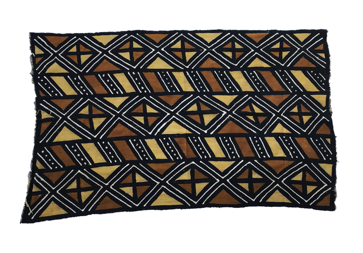 African Bogolan Mud Cloth Textile 65 " by 40 "  #2947