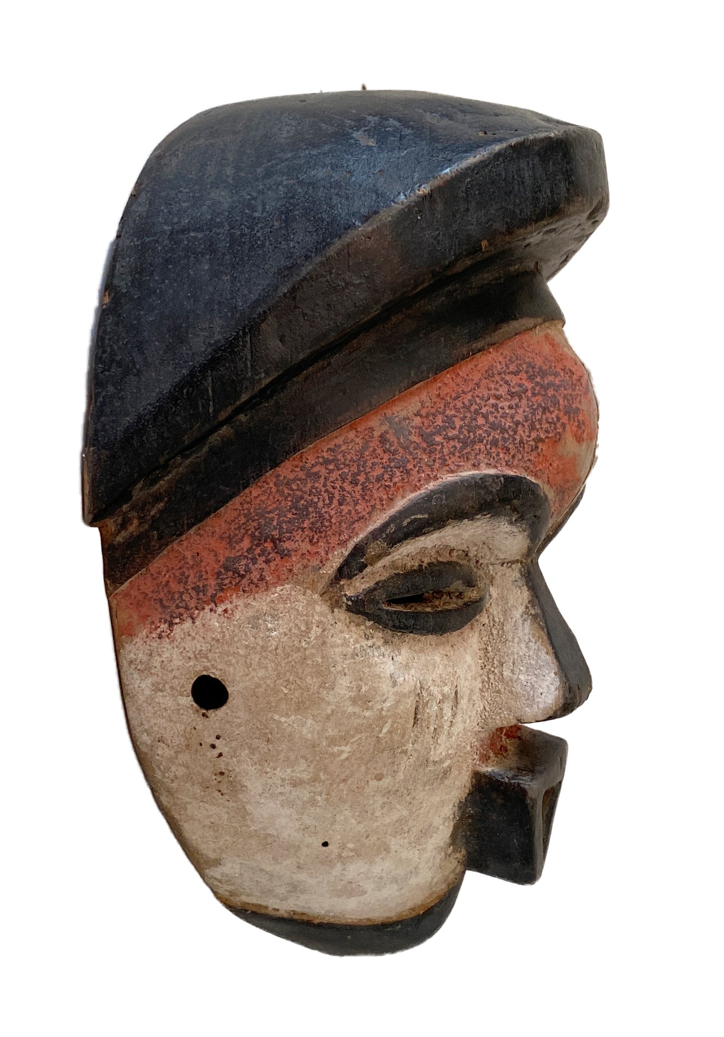 #3518 Tribal African Igbo Passport Mask Nigeria 8" H