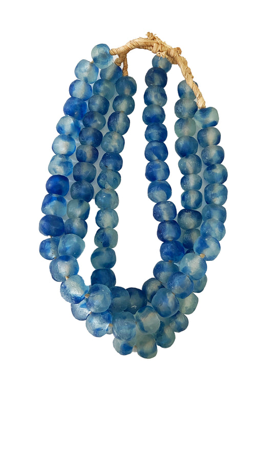 #3339 Lg GlassTrading Beads Necklace 27" H Set of 3