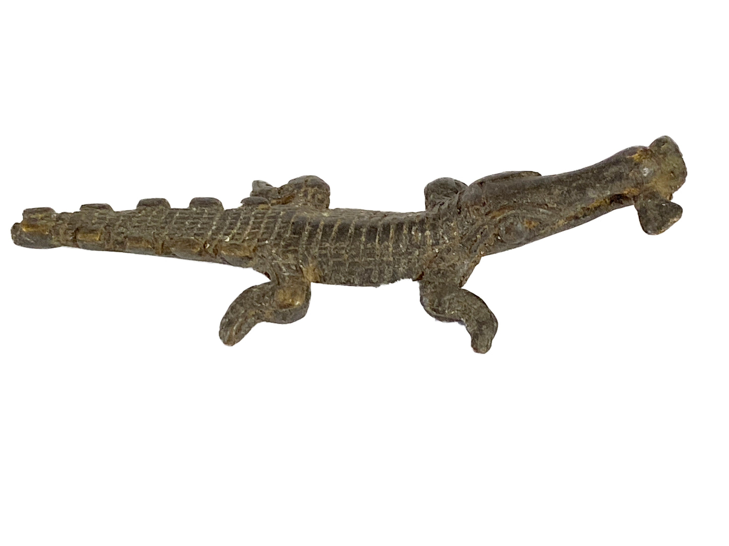 #4365 African Lobi Bronze Crocodile  / Gold Weight