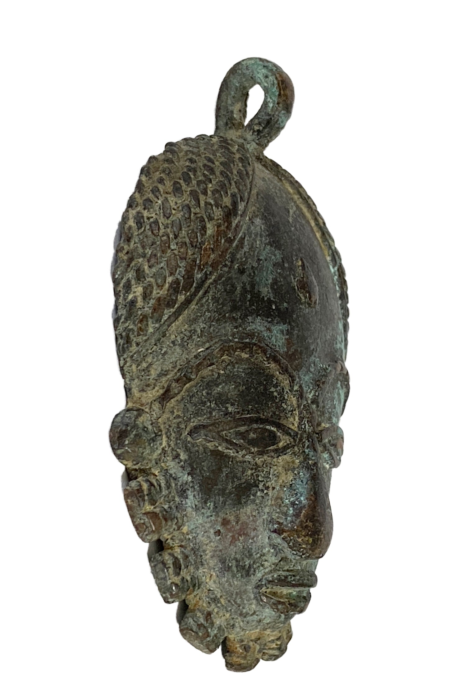 #4373 African Baule Gold Weight Passport/Pendant Bronze Mask