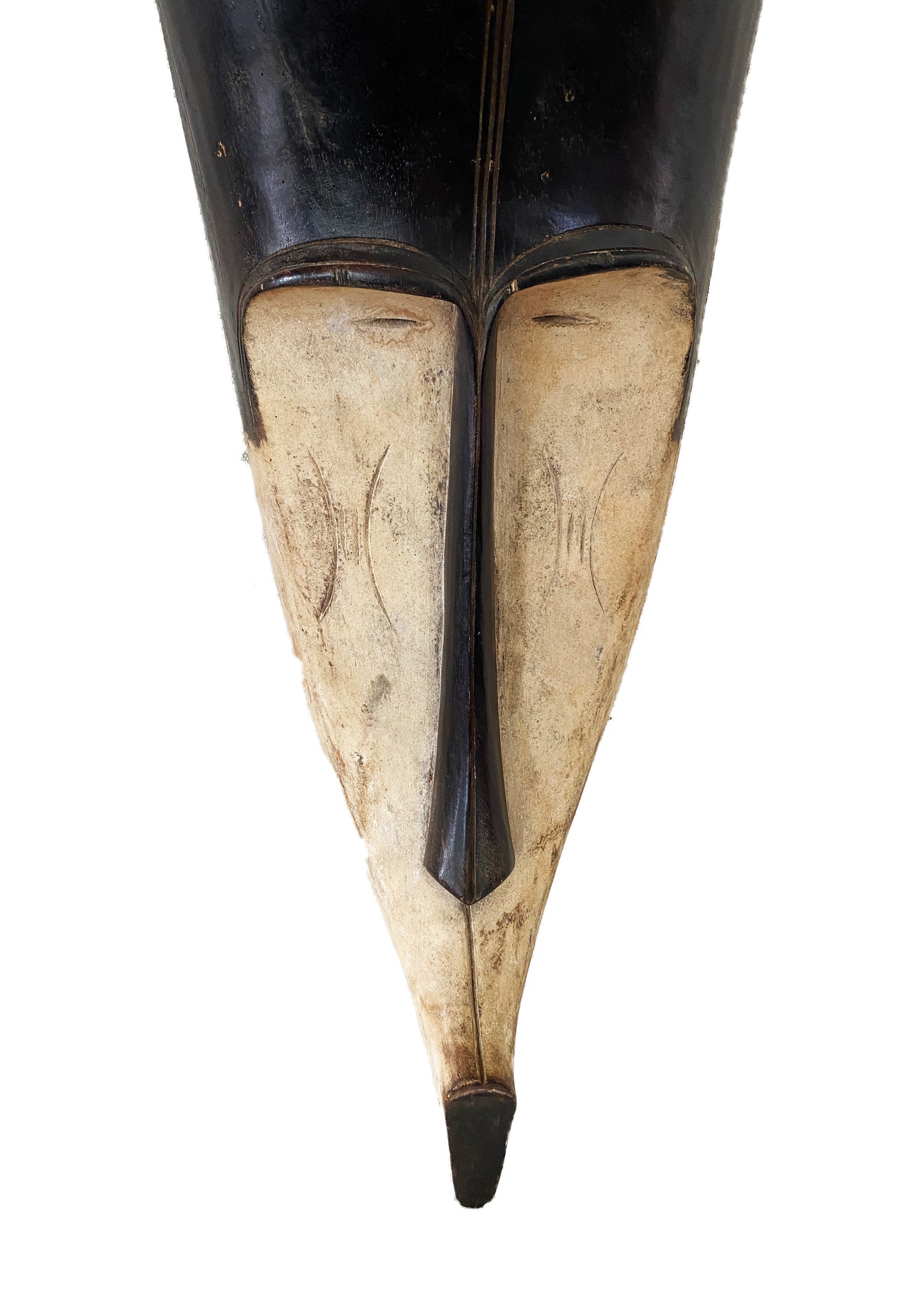 #3324 Lg Fang Mask Elongated Face Gabon African Mask 29.5" H