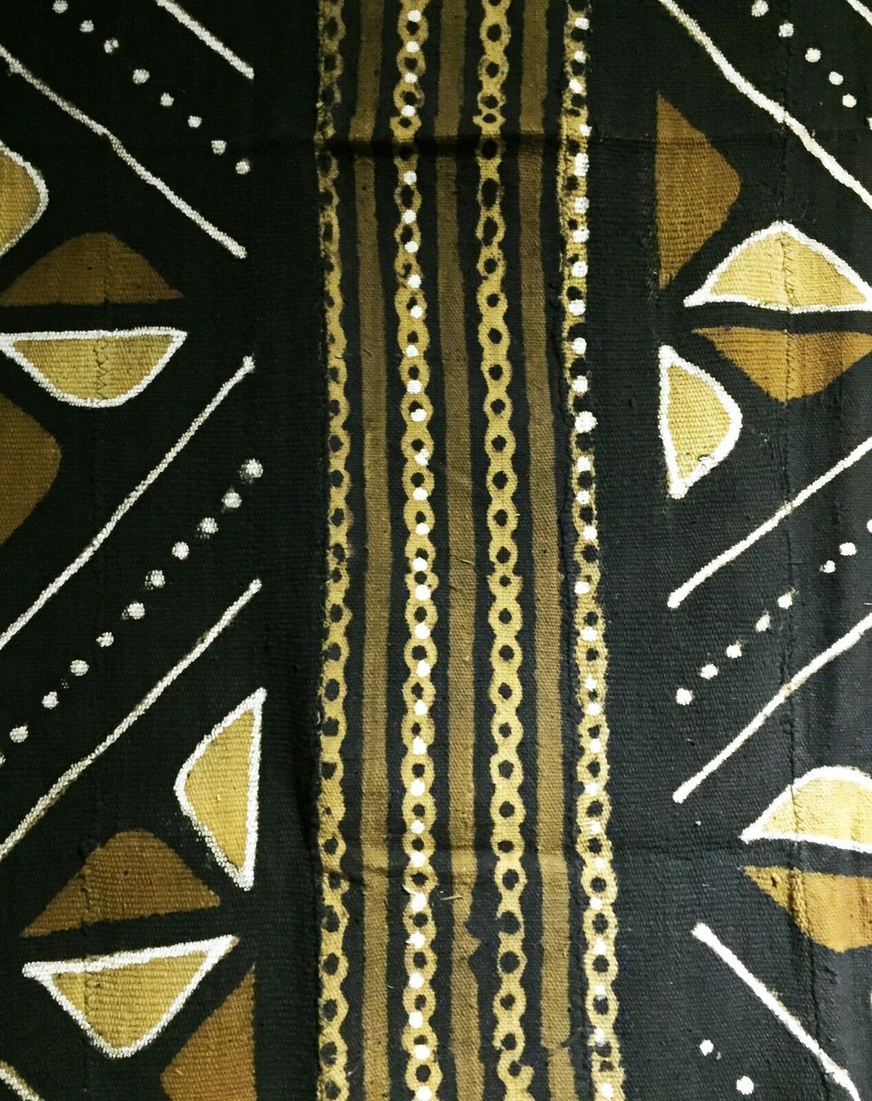Superb Bogolan Mali Mud Cloth Textile 40" by 60" # 1750