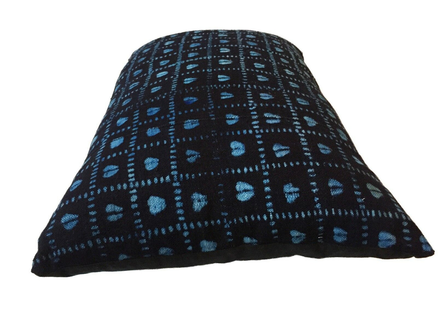 #1020 African Custom Made Indigo  cloth Pillow