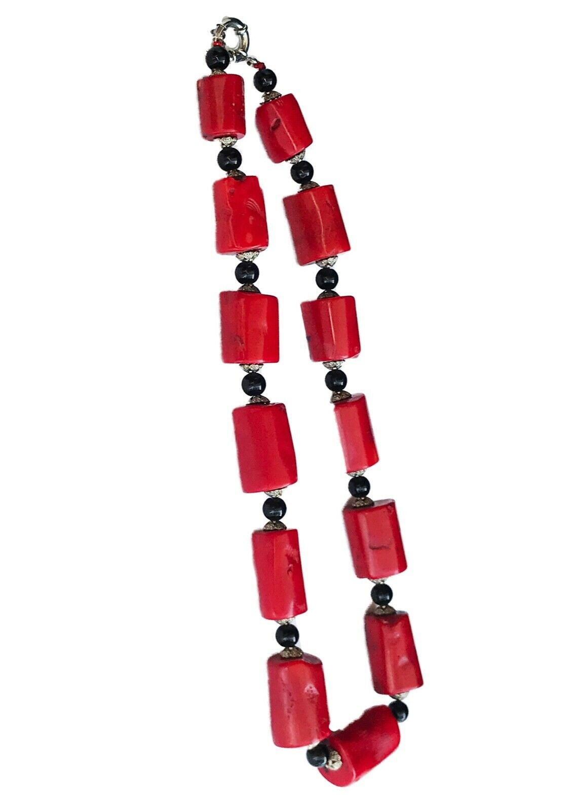 Superb Nepalese  Natural Red Coral  Beads Necklace 13 beads