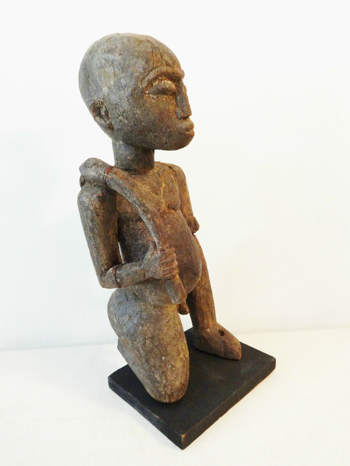 #813 Stunning Old Lobi Shrine Male  Figure Bateba 17 inch   African Burkina Faso