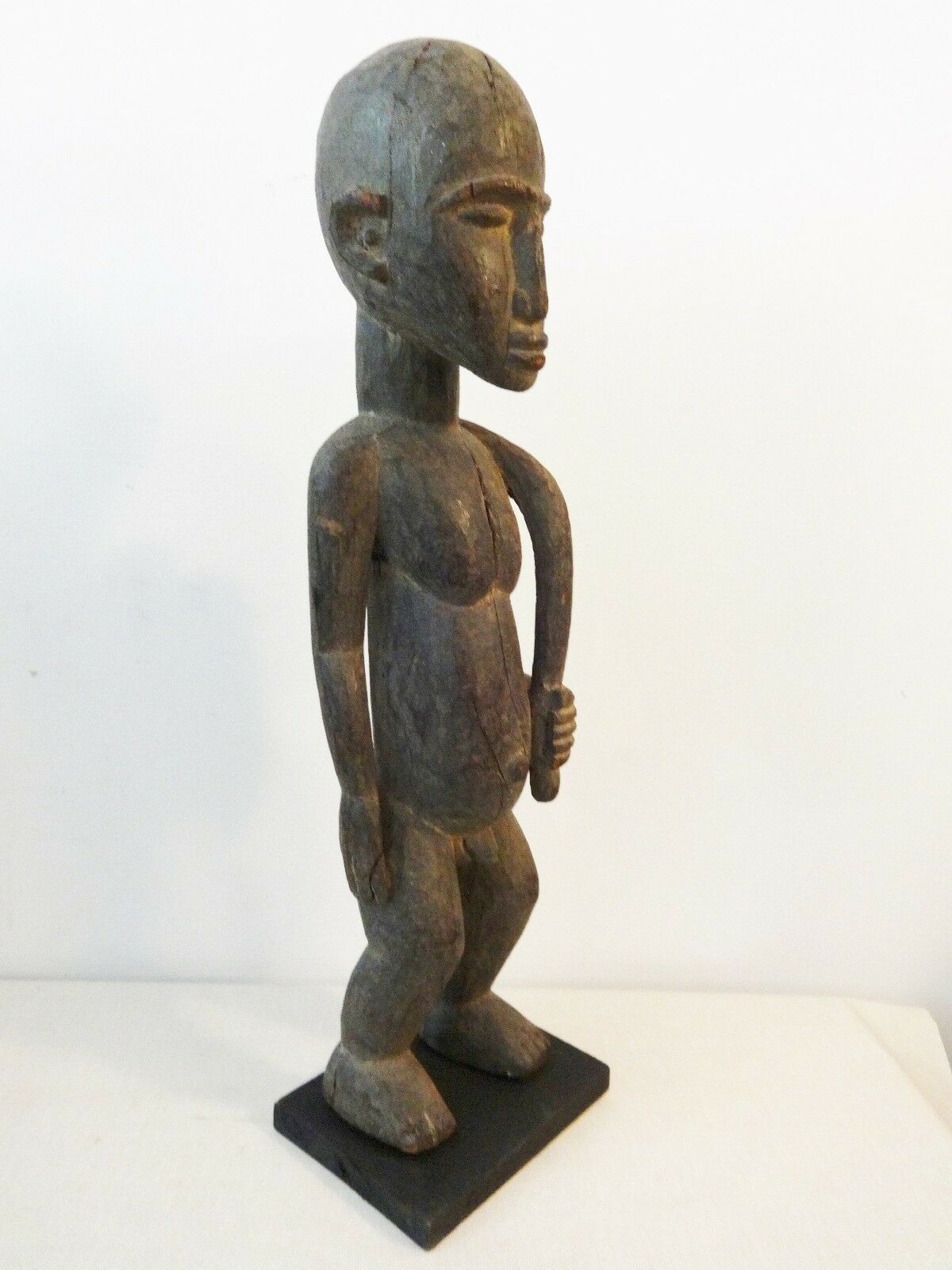 $8061 Stunning Old Lobi Shrine Male Figure Bateba 24.5 inch African Burkina Faso