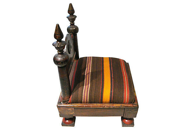 1814 Superb Old Rare from India Meditation Chair Ethnika Antiques