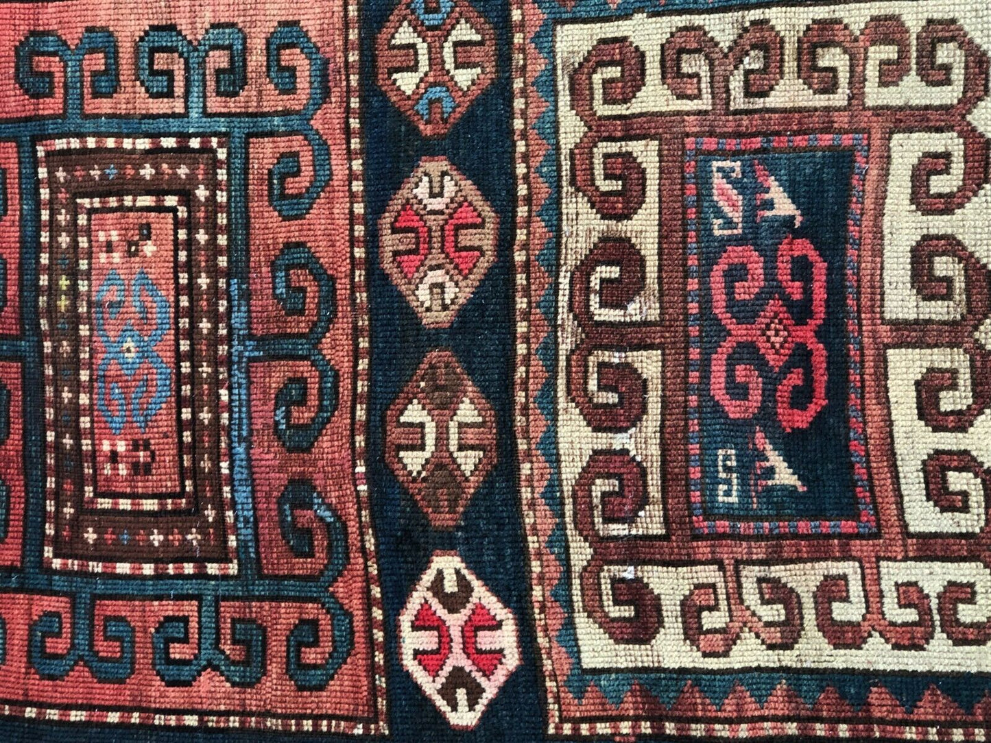 #5963 Rare exquisite 19th Caucasian Chagli Long Rug 10' 3" x 4' 9"