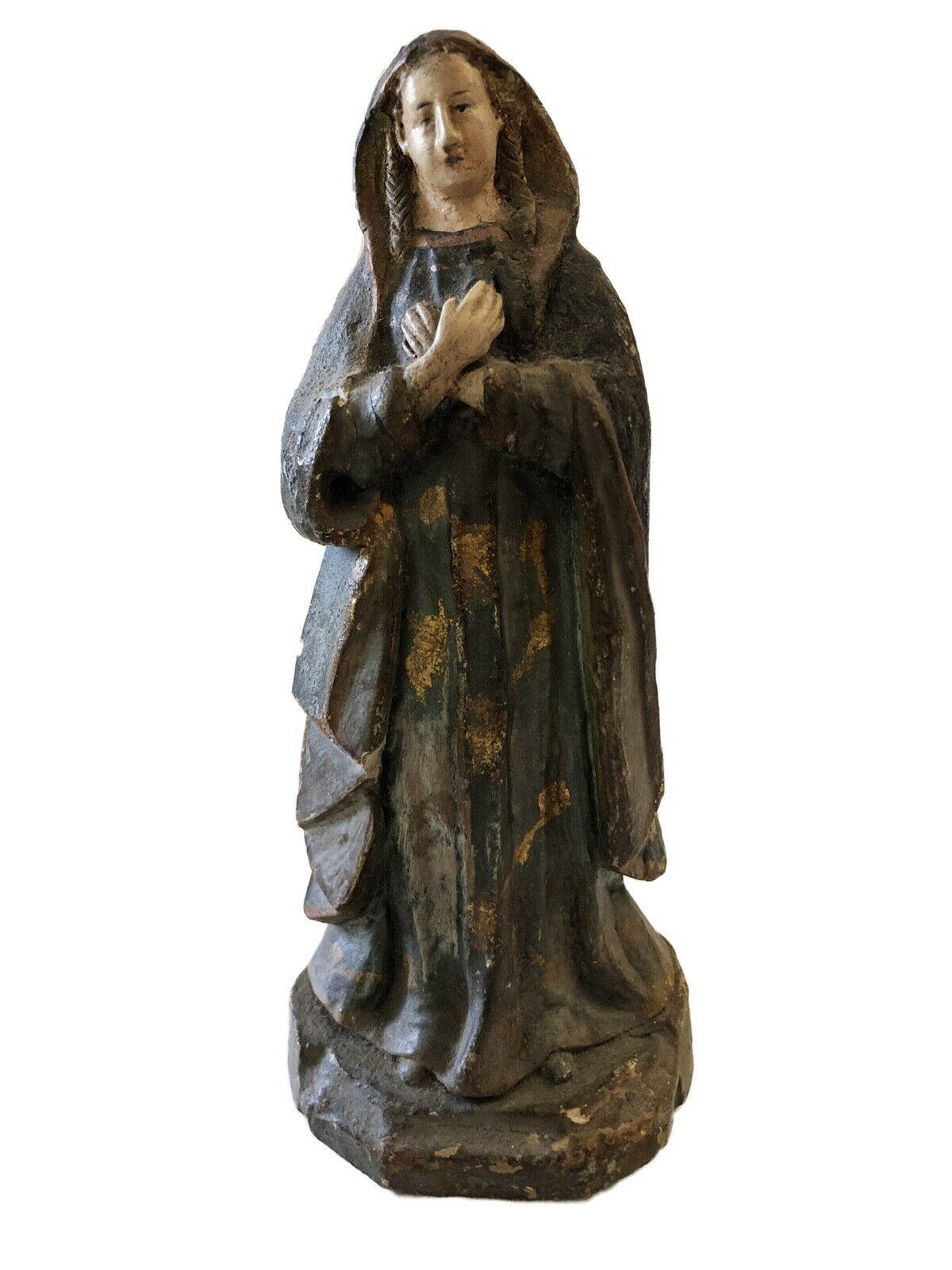 #178 Rare 19th Century Terra-Cotta Figure of a Saint Philomena 7"