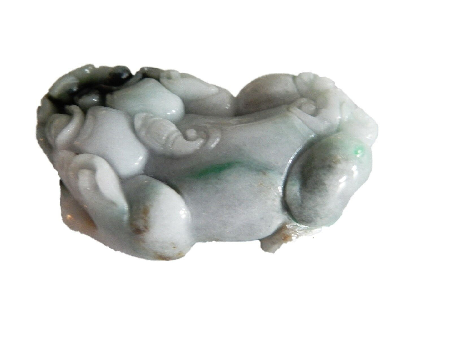 #173 Jadeite Jade  Carved PIXIU Wealth  Figure
