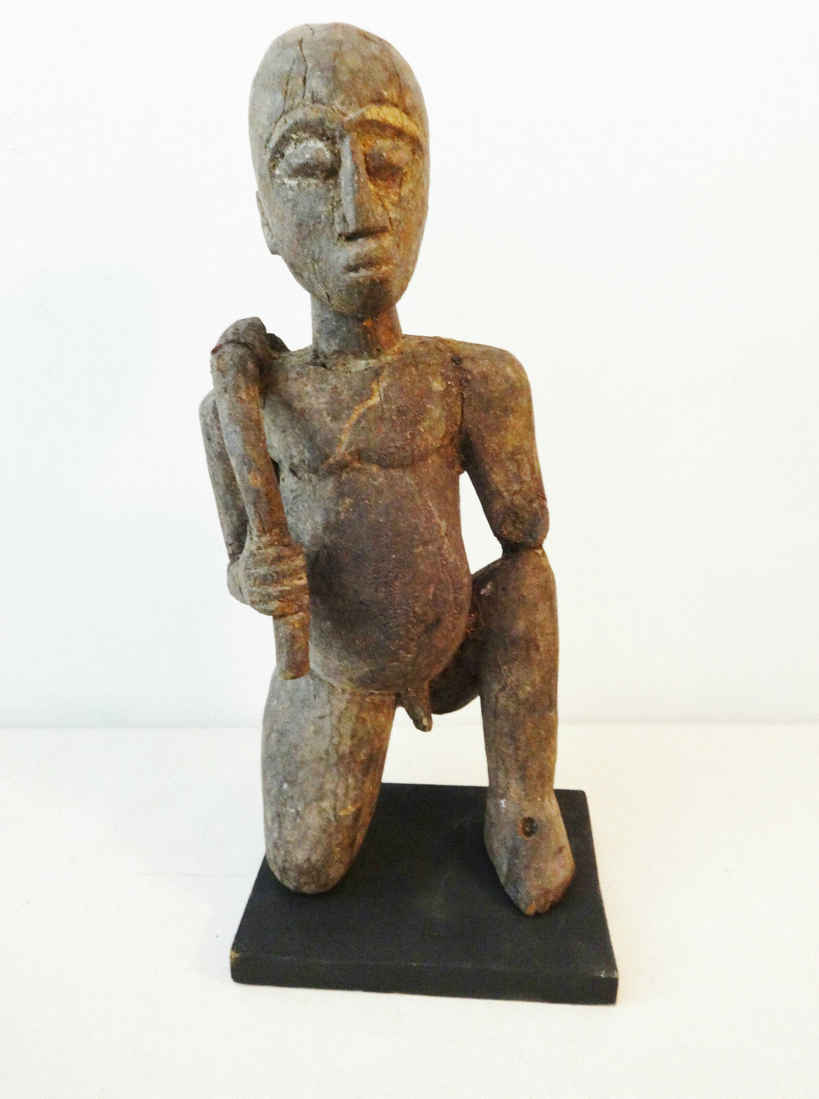#813 Stunning Old Lobi Shrine Male  Figure Bateba 17 inch   African Burkina Faso