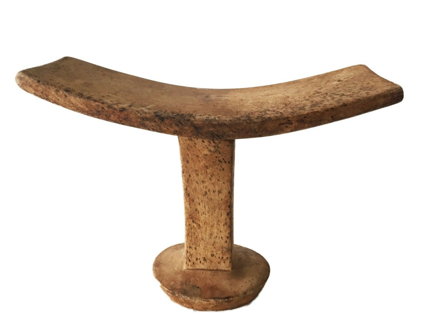 #1772 African Tribal Art a Fine Old Lobi Stool or Head Rest Burkino Faso