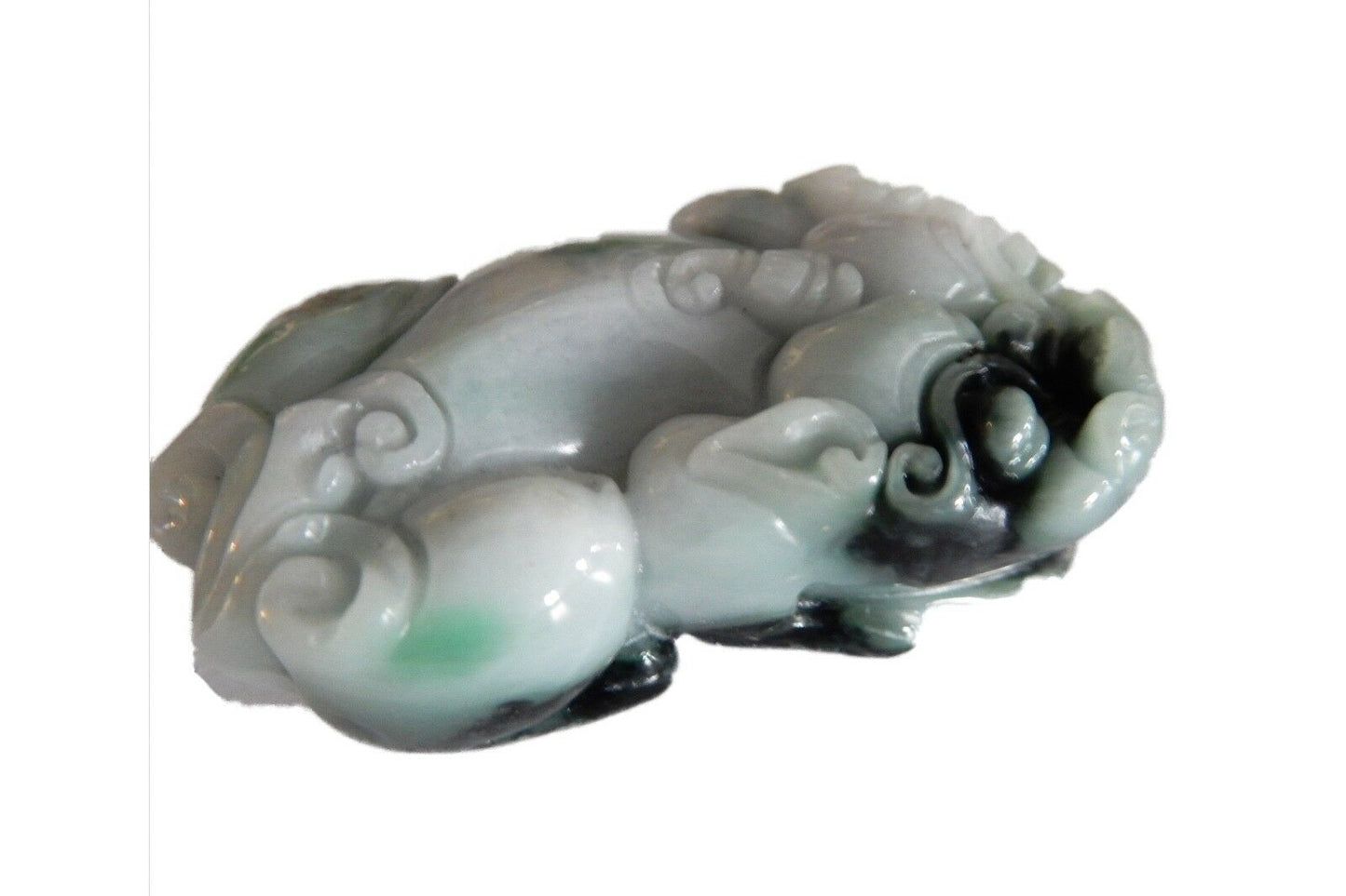 #173 Jadeite Jade  Carved PIXIU Wealth  Figure