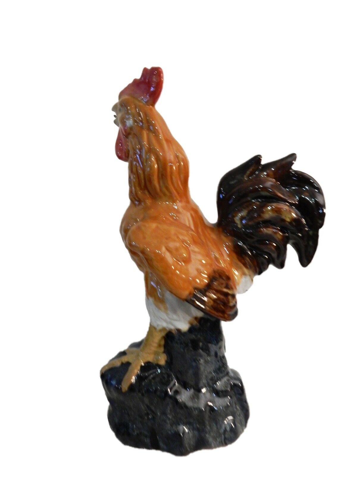 #266 Superb LG  Chinese Ceramic Figure of a  Rooster 17.5"H