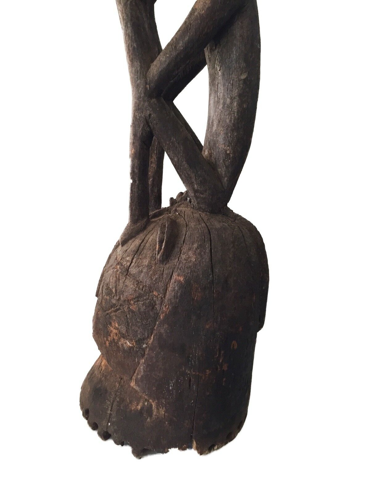 #749 Old Exquisite /Rare Mossi Monkey Helmet / Mask  Burkina Faso  25" h