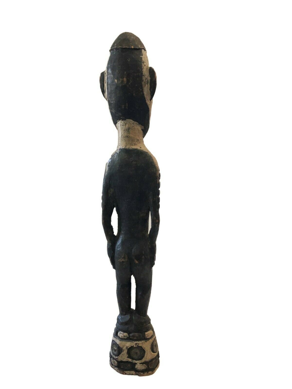 #99 Old Tribal Oceanic Papua-New Guinea Standing Ancestor Figure Sculpture 22" H
