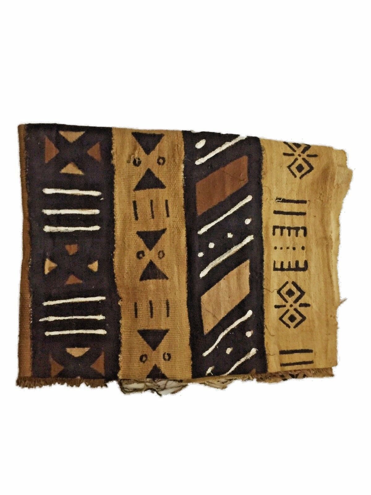 Superb Bogolan Mali Mud Cloth Textile 43 by 64 # 1812 – Ethnika Antiques