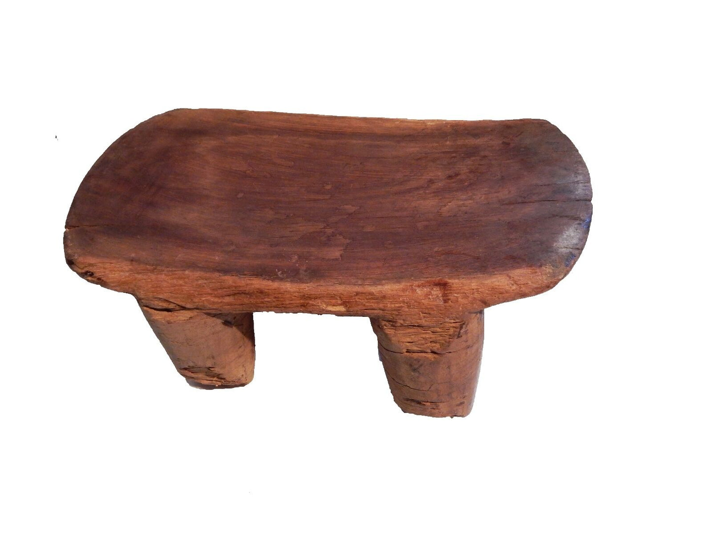 African Old Senufo Low Milk Stool  I Coast 15.75" w by 7" h #25