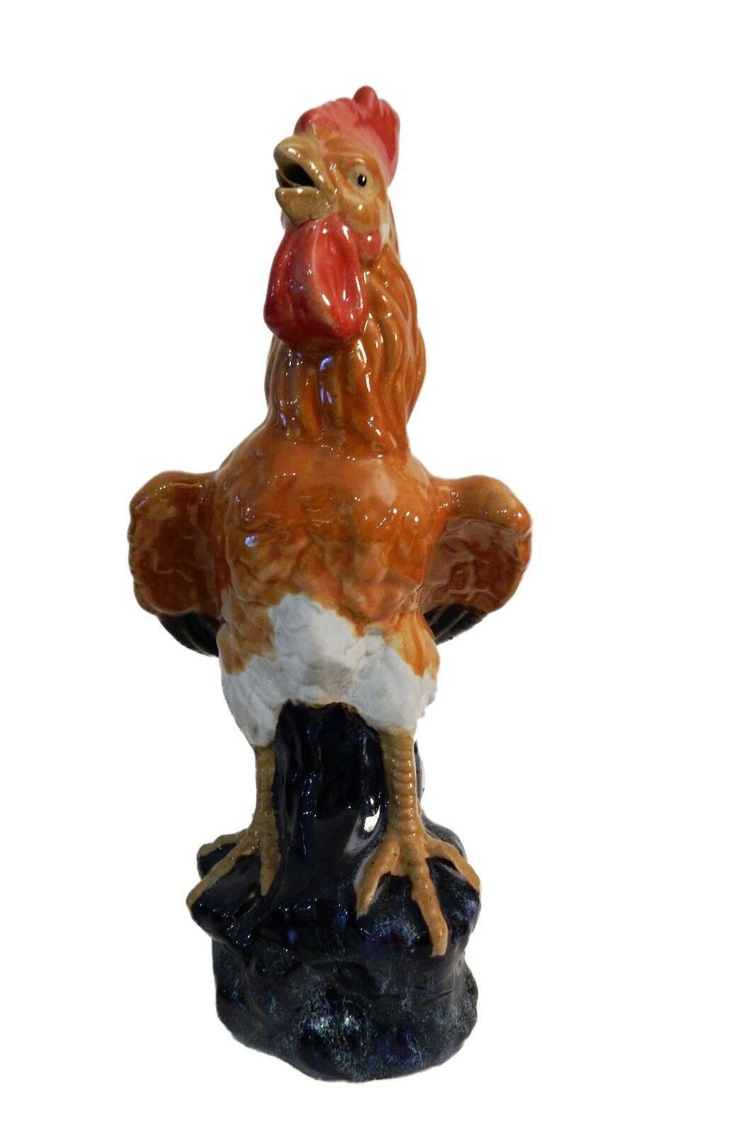 #266 Superb LG  Chinese Ceramic Figure of a  Rooster 17.5"H