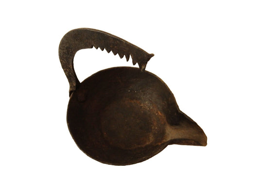 #9 Original Antique Roman Bronze Oil Lamp