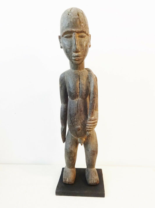 #8061 Stunning Old Lobi Shrine Male Figure Bateba 24.5 inch African Burkina Faso